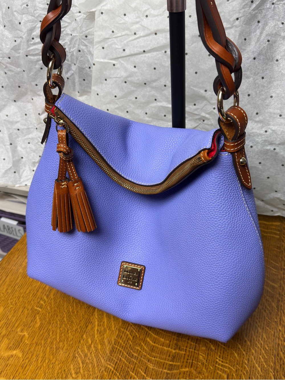 NEW Dooney & Bourke twist strap hobo in lavender